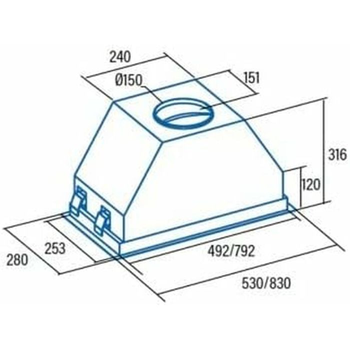 Campana Convencional Cata GCX83SD Gris 2