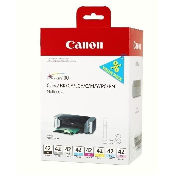 Canon PIXMA PRO-100 Cartuchos Pack 8 colores CLI-42 1 Canon PIXMA PRO-100 Cartuchos Pack 8 colores CLI-42 1