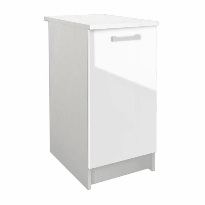 START Mueble bajo de cocina L 40 cm - Blanco brillo