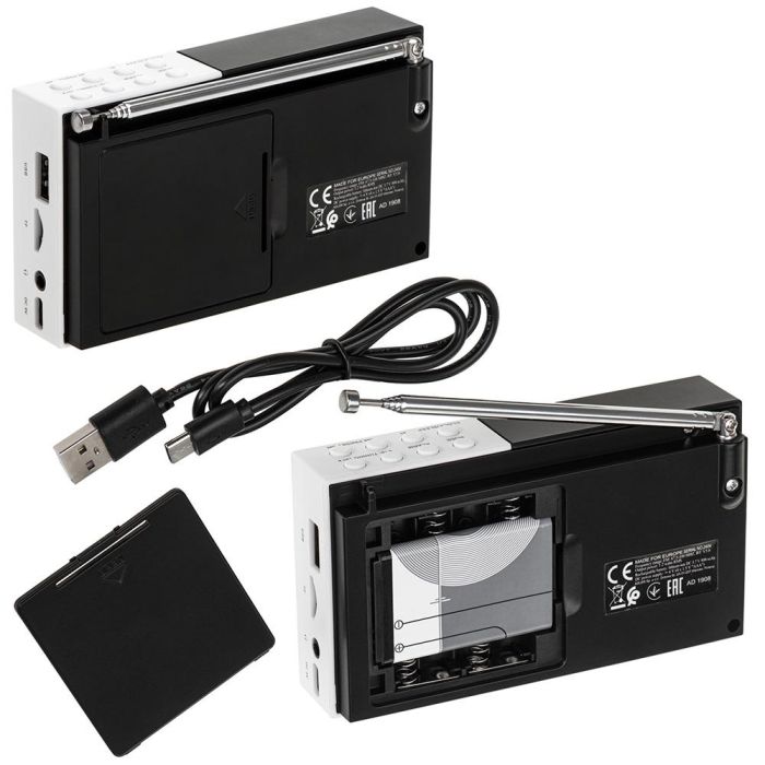 Adler Radio digital AD 1908 PLL FM Bluetooth 5.0, sintonización avanzada, 12,5 x 3 x 7 cm 8