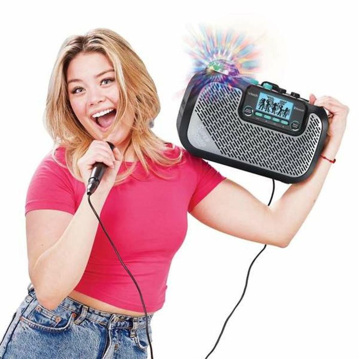 Karaoke super sound con altavoz y micrófono incorporados ¡crea la atmosfera adecuada para tu fiesta proyectando luces multicolor!30,6x16x20,8 cm 7 Karaoke super sound con altavoz y micrófono incorporados ¡crea la atmosfera adecuada para tu fiesta proyectando luces multicolor!30,6x16x20,8 cm 7