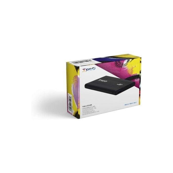 TooQ TQE-2524B Caja Externa para Disco Duro 2.5" USB 3.1 Gen 1 (5 Gbps) 4TB SATA III UASP Aluminio Negro 4 TooQ TQE-2524B Caja Externa para Disco Duro 2.5" USB 3.1 Gen 1 (5 Gbps) 4TB SATA III UASP Aluminio Negro 4