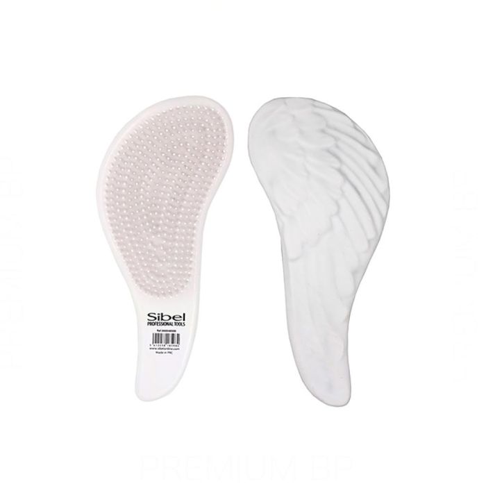 Sinelco Cepillo Sibel Mini D-meli-melo Alas De Angel Blanco - Evita la ruptura del cabello