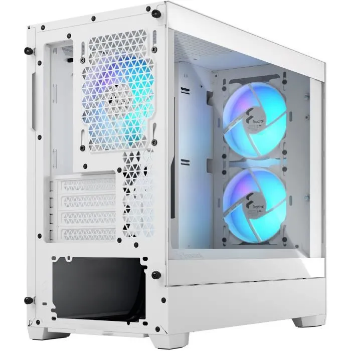 Fractal Design Pop Mini Air RGB TG Clear White Caja PC Mini Tower Blanca con Ventana y RGB 3