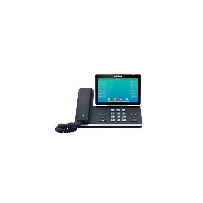 Yealink SIP-T57W Teléfono IP VoIP 16 Cuentas, Pantalla 7" Ajustable, Acoustic Shield, WiFi Dual, Bluetooth, PoE, DECT Yealink SIP-T57W Teléfono IP VoIP 16 Cuentas, Pantalla 7" Ajustable, Acoustic Shield, WiFi Dual, Bluetooth, PoE, DECT