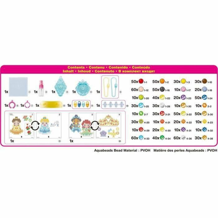 Juego de Manualidades Aquabeads My Disney princesses accessories 5 Juego de Manualidades Aquabeads My Disney princesses accessories 5