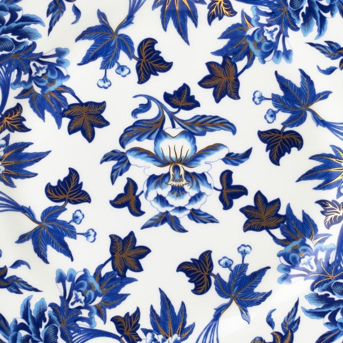 Wedgwood Plato Pastas Hibiscus 20 cm (4 Unidades) con Franjas de Oro de 22 Quilates 4