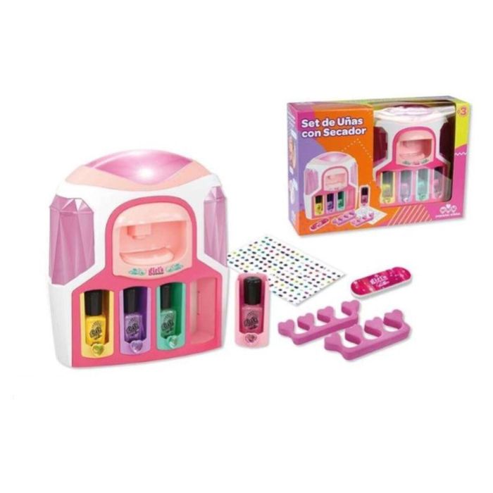 Estudio de uñas con maquina para decorar, 4 pintauñas y accesorios 31x8x21 cm 1 Estudio de uñas con maquina para decorar, 4 pintauñas y accesorios 31x8x21 cm 1