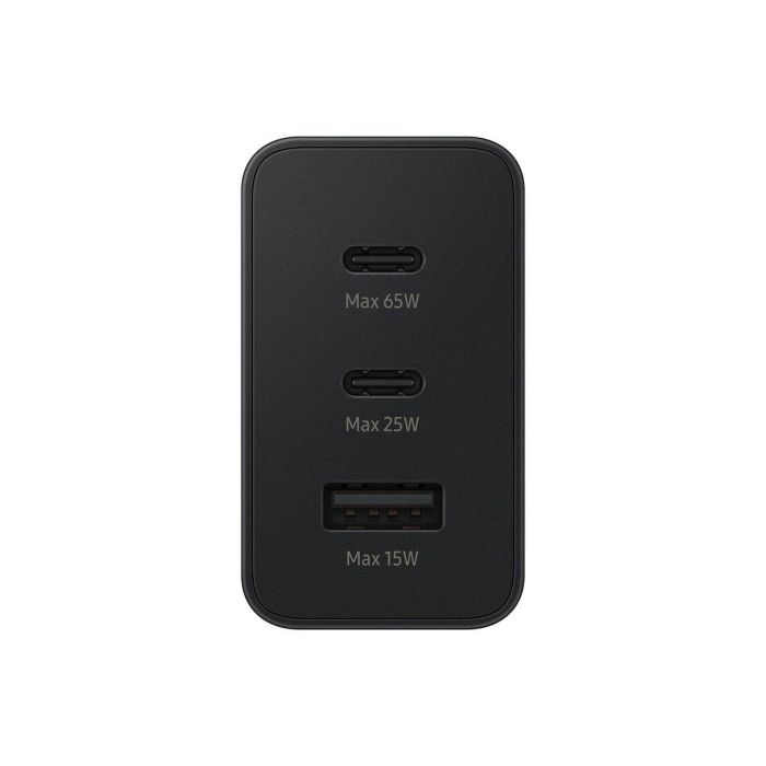 Samsung EP-T6530NBEGEU Cargador de Pared 65W Triple Puerto para Carga Rápida con 2x USB-C y 1x USB-A Negro 38