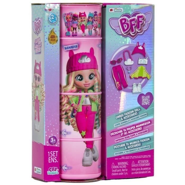 BFF Cry Babies IMC Toys Mannequin Doll - 2 Serie - Hannah - 20cm 3 BFF Cry Babies IMC Toys Mannequin Doll - 2 Serie - Hannah - 20cm 3