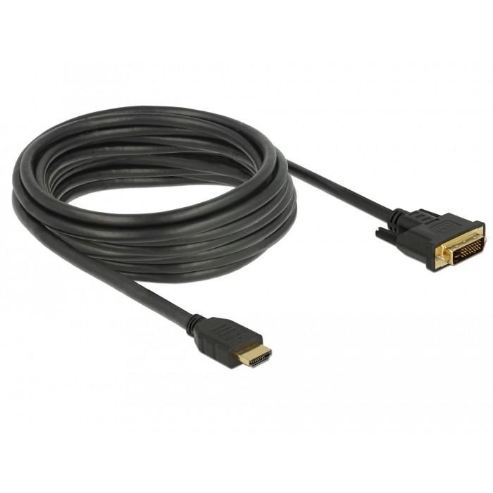 DELOCK HDMI zu DVI 24+1 Kabel bidirektional 5 m 1