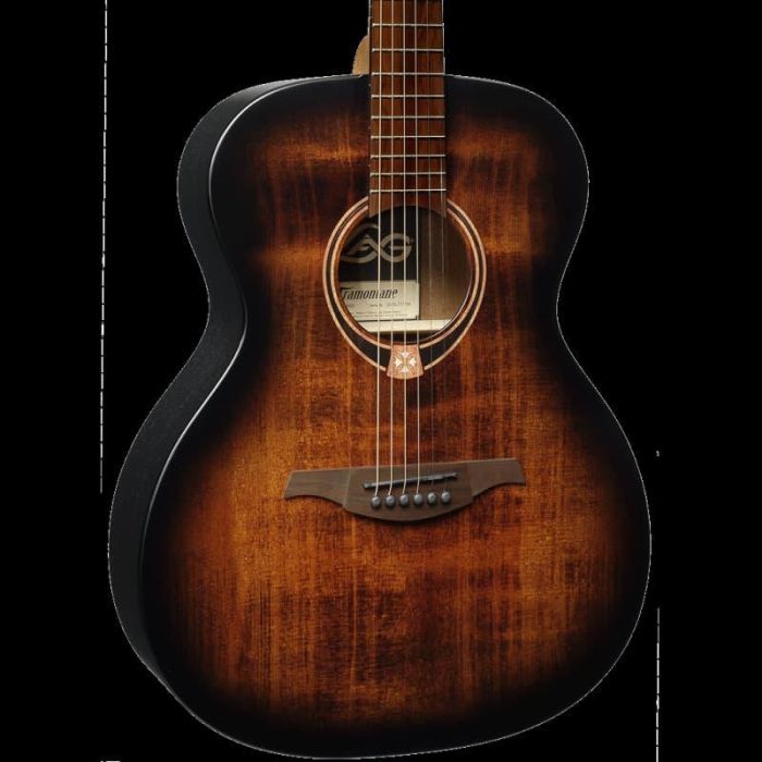 LAG Guitarra Acústica Lâg Auditorium Tramontane 70 Black & Brown Satinado