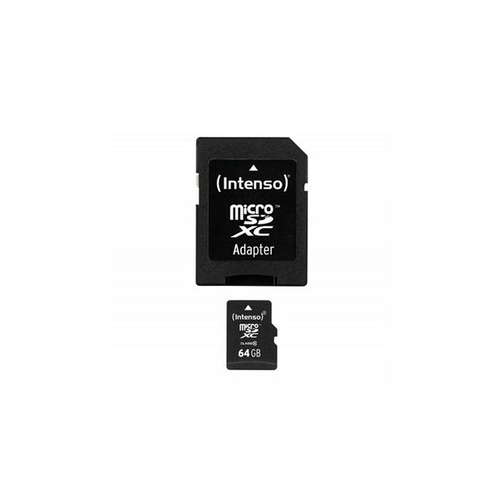Tarjeta de Memoria Micro SD con Adaptador INTENSO 3413490 64 GB 64 GB 1