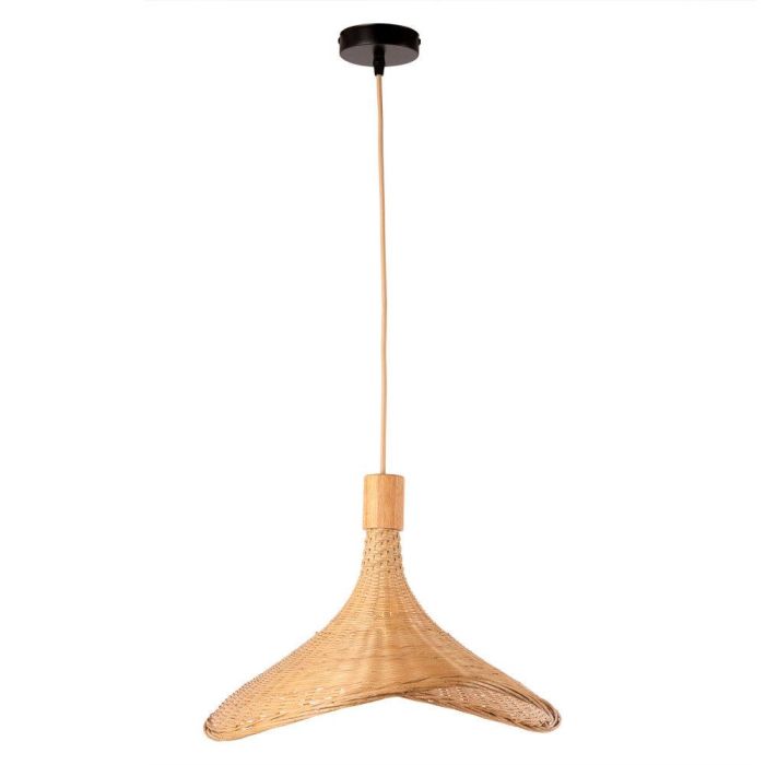 Lámpara Colgante Itabuna de Bambú Natural para Interiores. Compatible con Bombilla E27. Estilo Mediterráneo y Boho-Chic. SKD-P80021 1