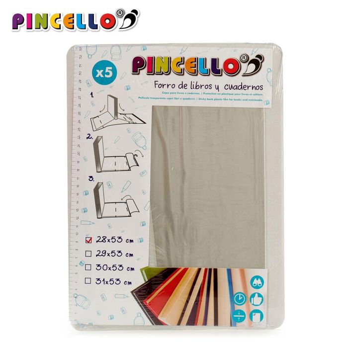 Set 5 Forro De Libros Adhesivo 28X53Cm Pincello (36 Unidades) 1 Set 5 Forro De Libros Adhesivo 28X53Cm Pincello (36 Unidades) 1