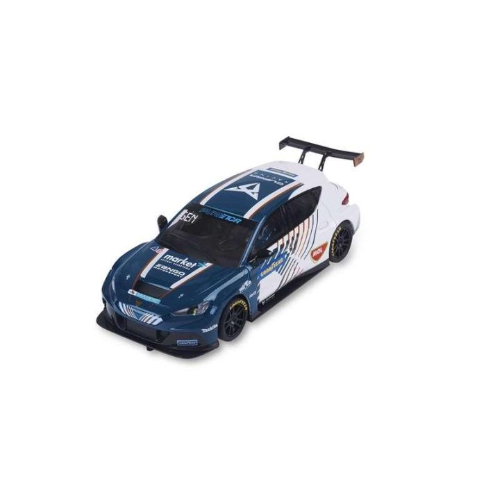 Coche scalextric cupra etcr gene con luz en los faros 18x11x11 cm