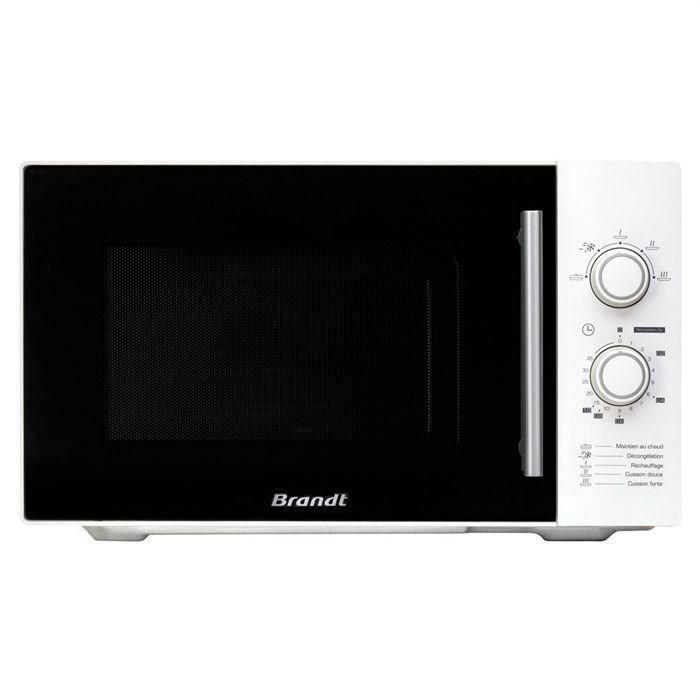 Brandt SM2602W Microondas Monofunción 26L, 900W, 5 Niveles de Potencia, Controles Mecánicos, Plato Giratorio 32cm, Blanco Brandt SM2602W Microondas Monofunción 26L, 900W, 5 Niveles de Potencia, Controles Mecánicos, Plato Giratorio 32cm, Blanco