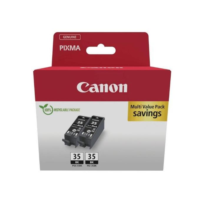 Canon Tinta Twin Pack Negro Para Pixma Ip 100-110 - Pgi 35Bk Pack 2 Canon Tinta Twin Pack Negro Para Pixma Ip 100-110 - Pgi 35Bk Pack 2