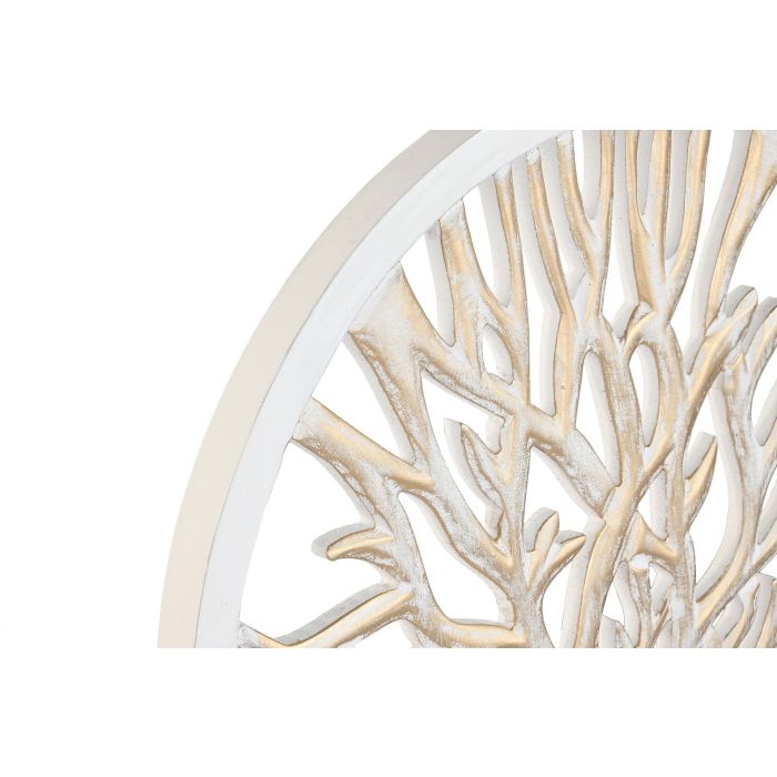 DKD Home Decor Decoración Pared Tradicional Blanco Beige 3.5 x 122 x 60.5 cm 1