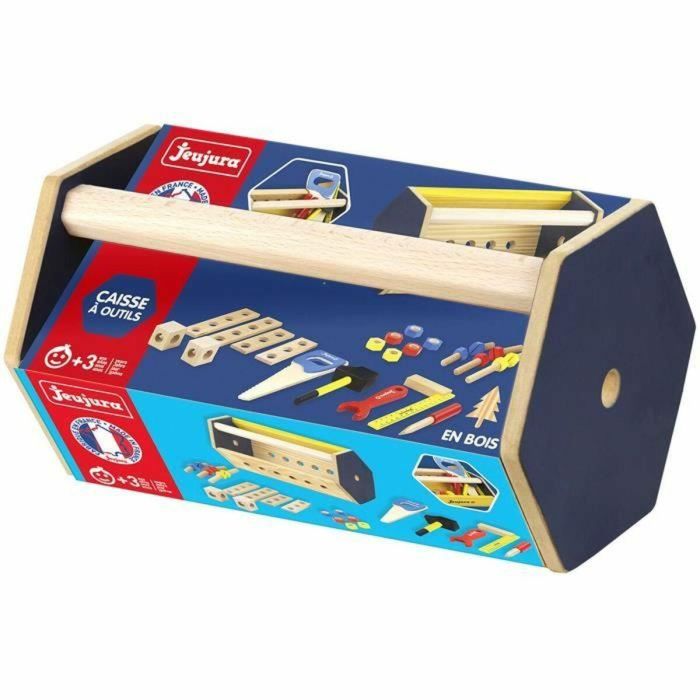 Jeujura JEU3225280859606 Caja de herramientas de madera Transportable 1 Jeujura JEU3225280859606 Caja de herramientas de madera Transportable 1