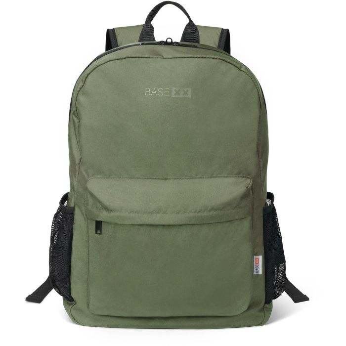Dicota BASE XX B2 Mochila para Portátil 15.6" con Compartimento Acolchado, Bolsillos Laterales y Frontal, 20L, Verde Oliva 1