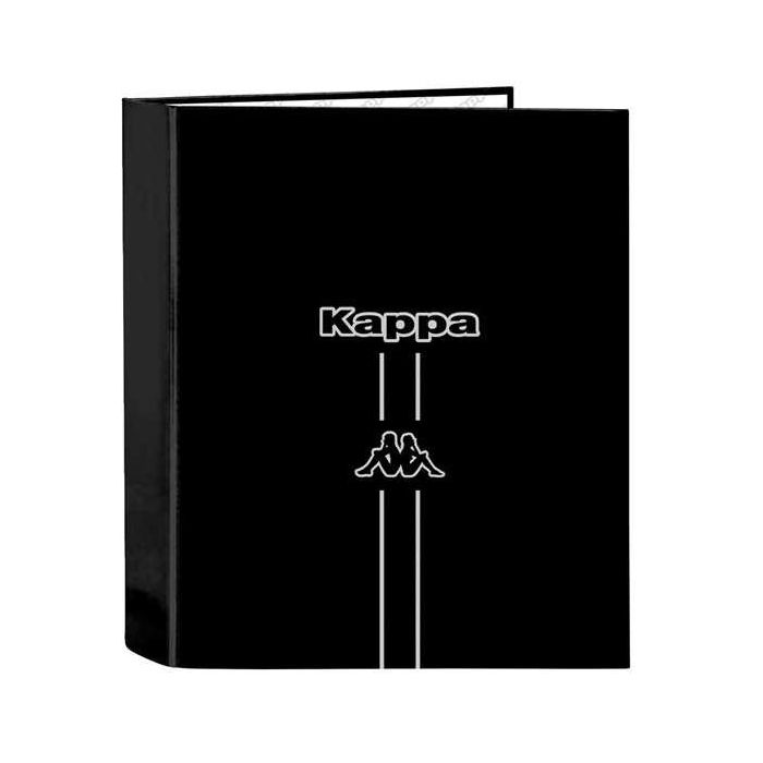 Carpeta de anillas Kappa Dark Negro A4 27 x 33 x 6 cm