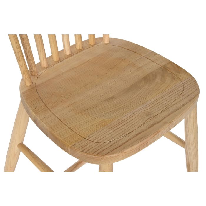 DKD Home Decor Silla Tradicional Olmo Natural 42 x 90 x 45 cm (2 Unidades) 3