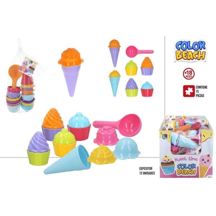Moldes playa helados y cupcakes 9x7x2.5 cm 15 piezas. en red. - modelos surtidos 1 Moldes playa helados y cupcakes 9x7x2.5 cm 15 piezas. en red. - modelos surtidos 1