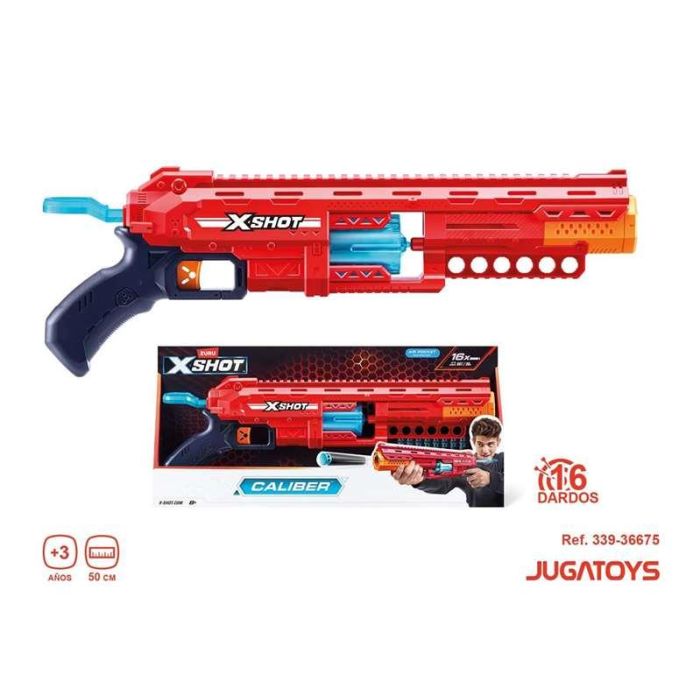 Pistola x-shot caliber, incluye 16 dardos 23x50x7cm 2 Pistola x-shot caliber, incluye 16 dardos 23x50x7cm 2