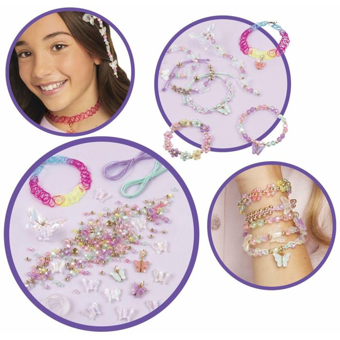 Lansay 41323 Juego de creación de joyas Make It Real Bijoux Papillon