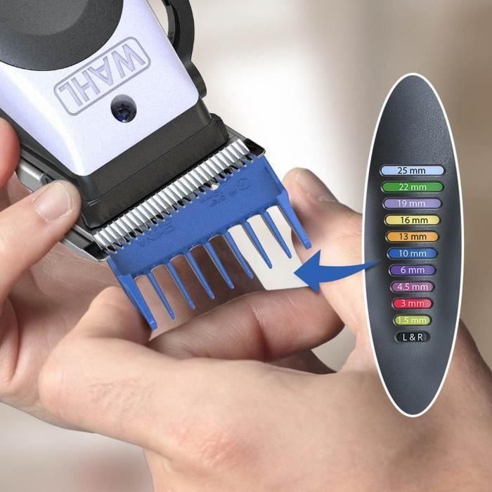 Cortapelos WAHL ColorPro inalámbrico de litio, 240 V, 120 min, blanco/negro 3 Cortapelos WAHL ColorPro inalámbrico de litio, 240 V, 120 min, blanco/negro 3