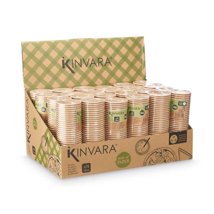 Set 24 Vasos Kraft 120 Ml Kinvara 6X17CM (48 Unidades) 2 Set 24 Vasos Kraft 120 Ml Kinvara 6X17CM (48 Unidades) 2