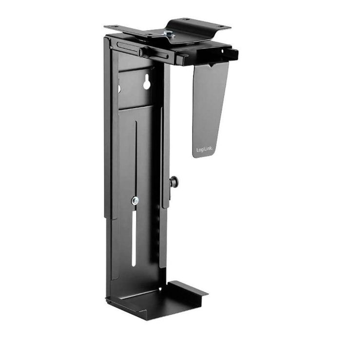 Logilink Soporte para Torre de Ordenador Bajo Mesa o Fijación en Pared, Giratorio, Negro