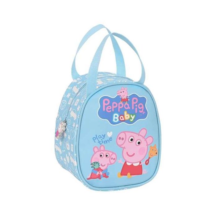 Portameriendas Térmico Peppa Pig Baby Azul 19 x 22 x 14 cm Portameriendas Térmico Peppa Pig Baby Azul 19 x 22 x 14 cm
