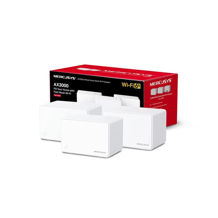 Mercusys Halo H80X (3-pack) Doble banda (2,4 GHz / 5 GHz) Wi-Fi 6 (802.11ax) Blanco Interno 31 Mercusys Halo H80X (3-pack) Doble banda (2,4 GHz / 5 GHz) Wi-Fi 6 (802.11ax) Blanco Interno 31