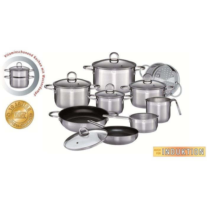 GSW Juego de Utensilios de Cocina Alara de Acero Inoxidable 14 Piezas - Aptas para Todas las Placas, Incluida Inducción 1 GSW Juego de Utensilios de Cocina Alara de Acero Inoxidable 14 Piezas - Aptas para Todas las Placas, Incluida Inducción 1