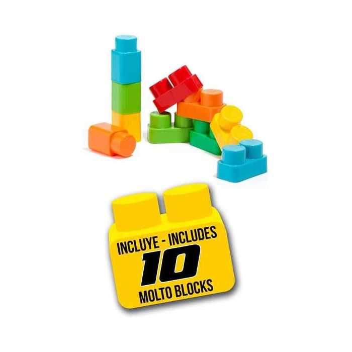 Molto Correpasillos Camión con 10 Blocks 89 cm para Niños y Niñas a Partir de 36 Meses Juguete de Plástico