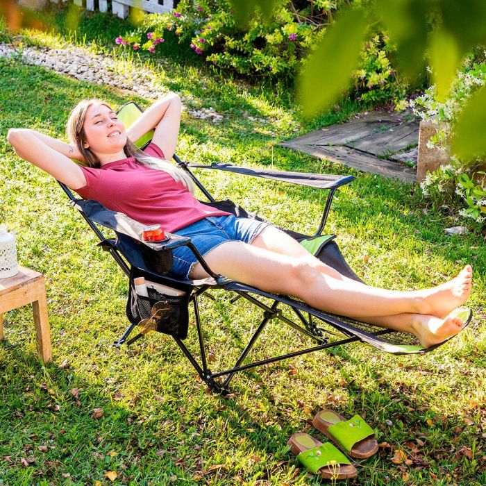 Silla Tumbona Plegable de Camping Kampfort InnovaGoods 7 Silla Tumbona Plegable de Camping Kampfort InnovaGoods 7