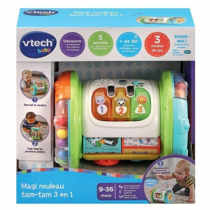 Vtech Baby VT3417765626050 Rodillo Magi Tam-Tam 3 en 1 0 Vtech Baby VT3417765626050 Rodillo Magi Tam-Tam 3 en 1 0