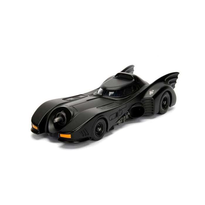 Coche metal batmóvil 1989, incluye figura batman de metal 7 cm escala 1:24 30x15x11 cm 12
