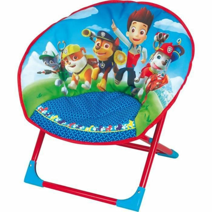Fun House Asiento Plegable de Luna Paw Patrol Infantil para Niños a partir de 3 años, Poliéster y Acero, 52x45x48 cm
