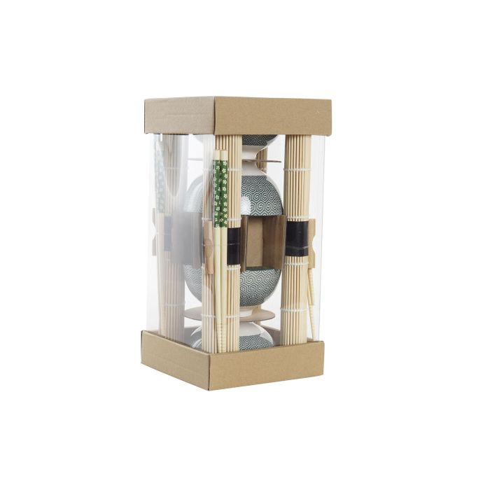 Sushi Oriental DKD Home Decor Verde Blanco 14.5 x 31 x 14.5 cm Set de 16 Sushi Oriental DKD Home Decor Verde Blanco 14.5 x 31 x 14.5 cm Set de 16