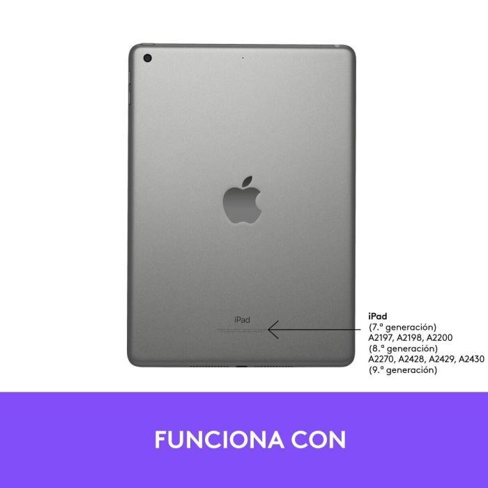 Logitech Funda Con Teclado Slim Folio para iPad - Teclado Bluetooth, Protección Completa, Modos de Escritura y Visualización 2 Logitech Funda Con Teclado Slim Folio para iPad - Teclado Bluetooth, Protección Completa, Modos de Escritura y Visualización 2