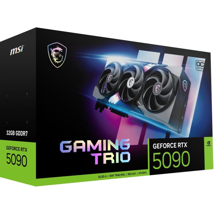 MSI RTX5090 TRIO OC Tarjeta Gráfica NVIDIA GeForce RTX 5090 Gaming 32GB GDDR7 PCIe 5.0 (3 Ventiladores) 1 MSI RTX5090 TRIO OC Tarjeta Gráfica NVIDIA GeForce RTX 5090 Gaming 32GB GDDR7 PCIe 5.0 (3 Ventiladores) 1