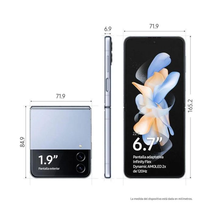 Smartphone Samsung Galaxy Z Flip4 Azul 256 GB Octa Core 8 GB RAM 1 Smartphone Samsung Galaxy Z Flip4 Azul 256 GB Octa Core 8 GB RAM 1