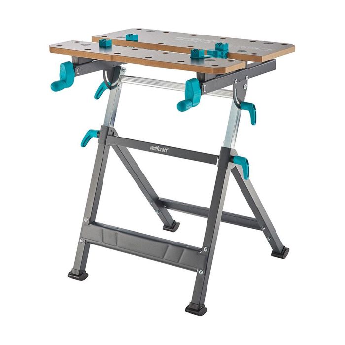 Wolfcraft Mesa de trabajo y sujeción Master 650 Ergo 6870000, regulable en altura, inclinable hasta 65°, carga hasta 120kg 0 Wolfcraft Mesa de trabajo y sujeción Master 650 Ergo 6870000, regulable en altura, inclinable hasta 65°, carga hasta 120kg 0