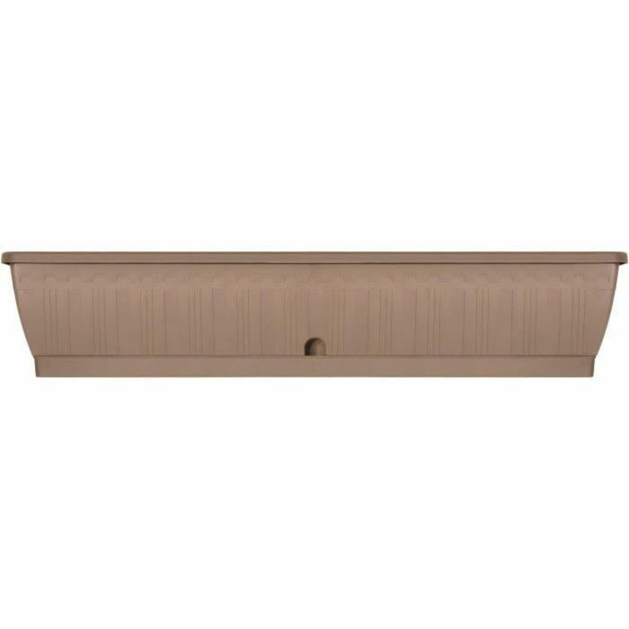 Garden Id 08200707 Jardinera Terraflor 100 cm Taupe con Reserva de Agua, Duradera y Reciclada