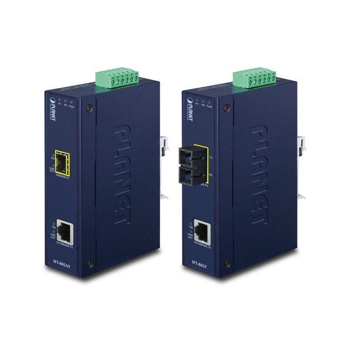 Planet 10/100Base-TX to 100Base-FX Industrial Media Converter - 2km 1 Planet 10/100Base-TX to 100Base-FX Industrial Media Converter - 2km 1