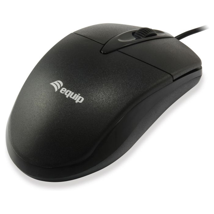 Equip Ratón Óptico 2 Botones Rueda USB para Oficina Negro 1000 DPI Ambidextro Cable 1.35m Windows Mac 0 Equip Ratón Óptico 2 Botones Rueda USB para Oficina Negro 1000 DPI Ambidextro Cable 1.35m Windows Mac 0