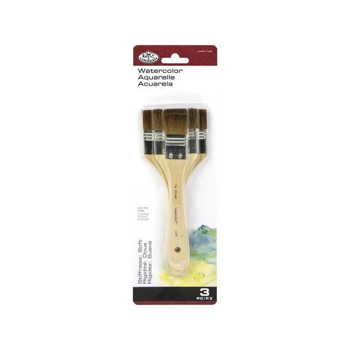Royal Langnickel Set De 3 Brochas De Pelo De Camello Extra Suave Royal Langnickel Set De 3 Brochas De Pelo De Camello Extra Suave